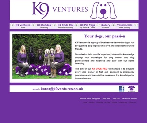 www.k9ventures.co.uk - Canine Care